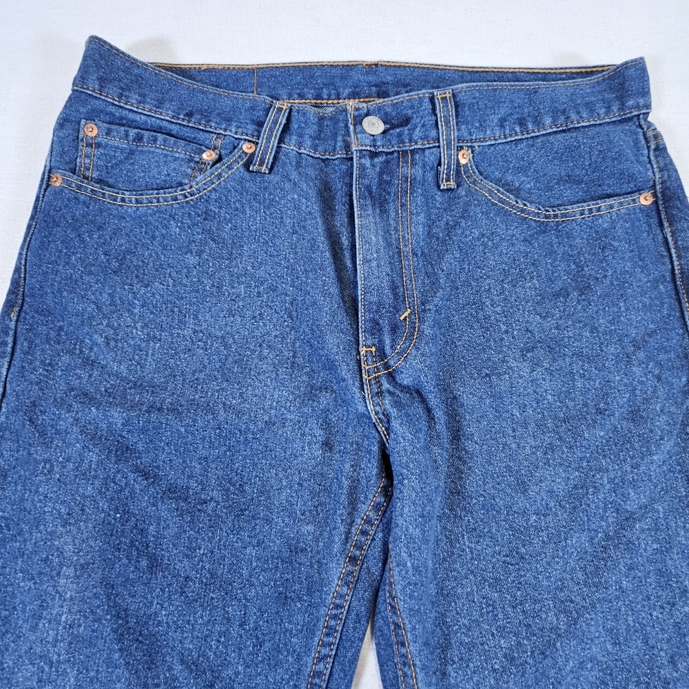 Levi's 511 Blue Jeans Mens 34x32 Dark Wash‎ Skinny Fit Denim Stretch